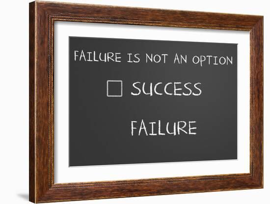 Failure Is Not An Option-IJdema-Framed Art Print