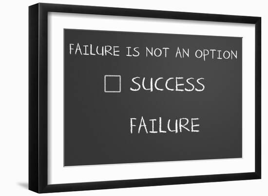 Failure Is Not An Option-IJdema-Framed Art Print