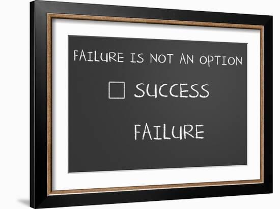 Failure Is Not An Option-IJdema-Framed Art Print