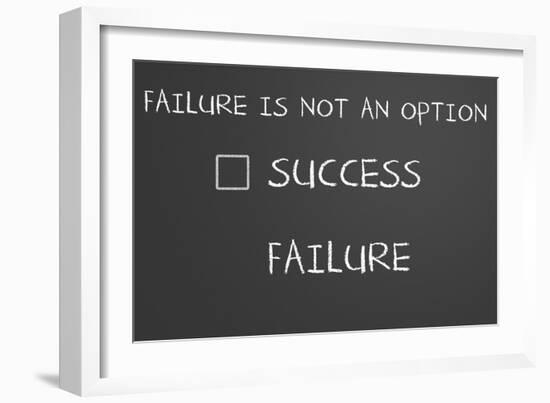 Failure Is Not An Option-IJdema-Framed Art Print