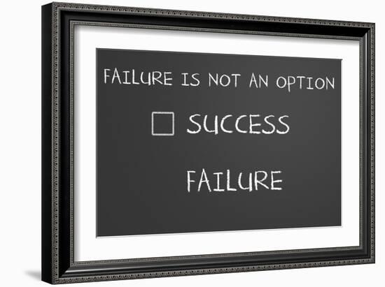 Failure Is Not An Option-IJdema-Framed Art Print