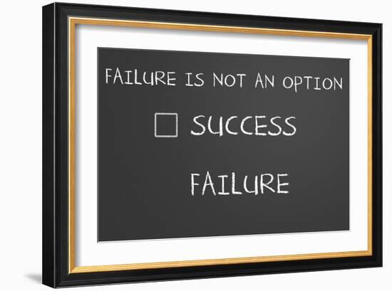 Failure Is Not An Option-IJdema-Framed Art Print