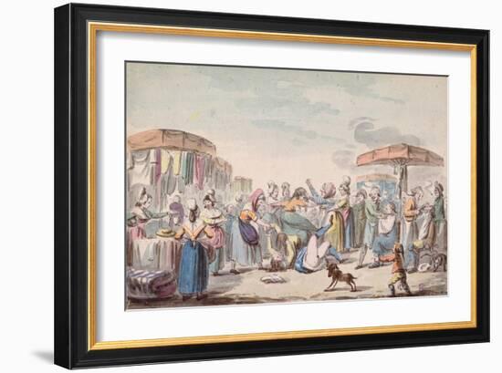 Fair During the Period of the French Revolution, C.1789-Etienne Bericourt-Framed Giclee Print