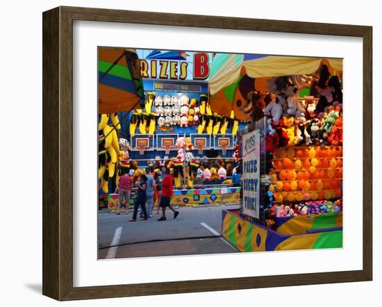 Fair games and prizes, Indiana State Fair, Indianapolis, Indiana,-Anna Miller-Framed Photographic Print