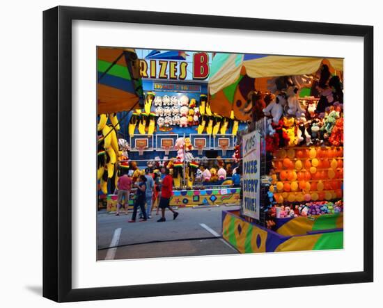 Fair games and prizes, Indiana State Fair, Indianapolis, Indiana,-Anna Miller-Framed Photographic Print