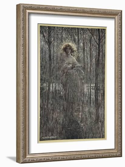 Fair Helena, Who More Engilds the Night Than All You Fiery Oes and Eyes of Light-Arthur Rackham-Framed Giclee Print