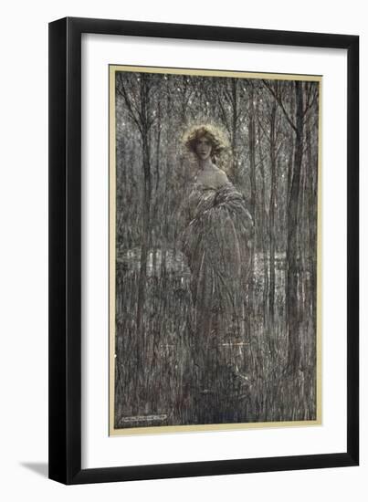 Fair Helena, Who More Engilds the Night Than All You Fiery Oes and Eyes of Light-Arthur Rackham-Framed Giclee Print