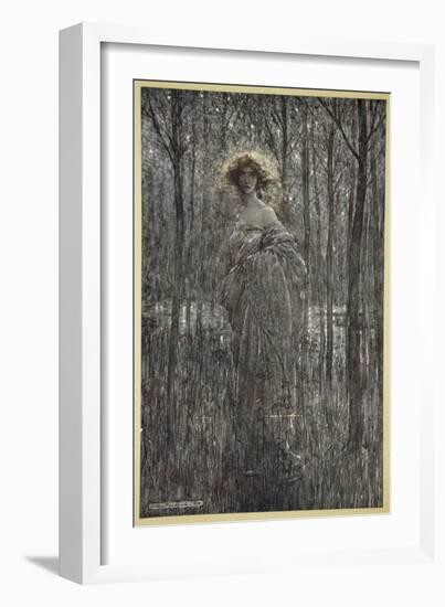 Fair Helena, Who More Engilds the Night Than All You Fiery Oes and Eyes of Light-Arthur Rackham-Framed Giclee Print