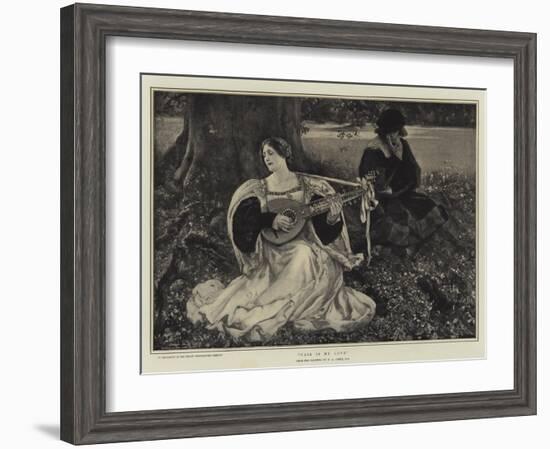 Fair Is My Love-Edwin Austin Abbey-Framed Giclee Print