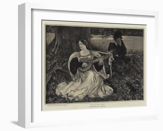 Fair Is My Love-Edwin Austin Abbey-Framed Giclee Print