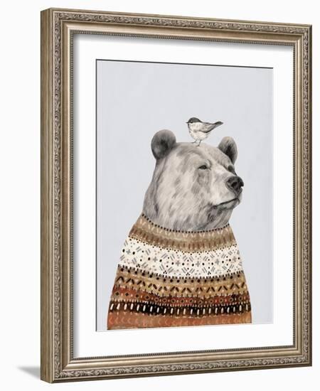 Fair Isle Bear I-Victoria Borges-Framed Art Print