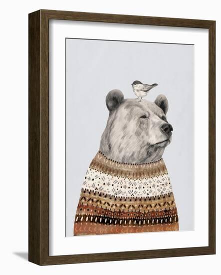 Fair Isle Bear I-Victoria Borges-Framed Art Print