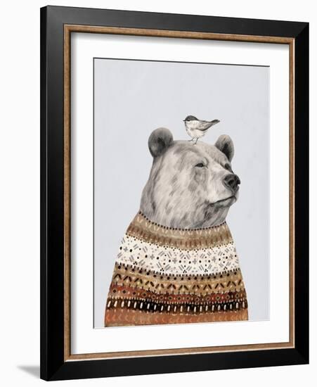 Fair Isle Bear I-Victoria Borges-Framed Art Print