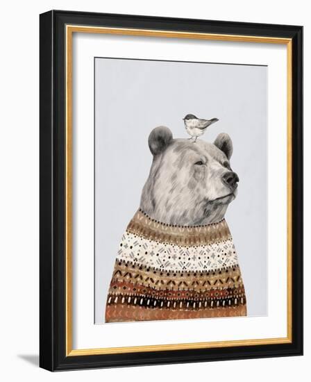 Fair Isle Bear I-Victoria Borges-Framed Art Print