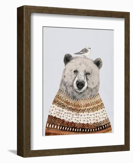 Fair Isle Bear II-Victoria Borges-Framed Art Print