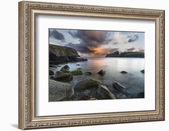 Fair Isle. in the Far North of Scotland. the Coast Near Finni Quoy. Scotland, Shetland Islands-Martin Zwick-Framed Photographic Print