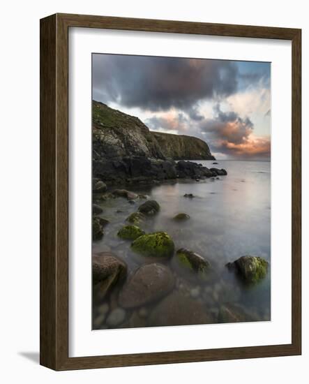 Fair Isle. in the Far North of Scotland. the Coast Near Finni Quoy. Scotland, Shetland Islands-Martin Zwick-Framed Photographic Print