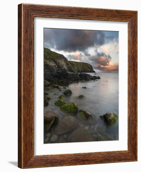 Fair Isle. in the Far North of Scotland. the Coast Near Finni Quoy. Scotland, Shetland Islands-Martin Zwick-Framed Photographic Print