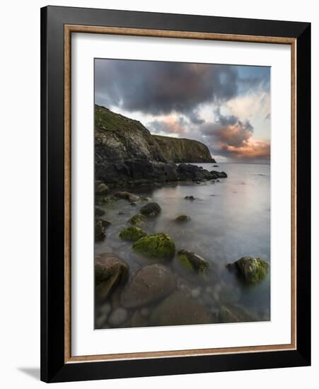 Fair Isle. in the Far North of Scotland. the Coast Near Finni Quoy. Scotland, Shetland Islands-Martin Zwick-Framed Photographic Print