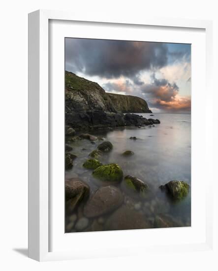 Fair Isle. in the Far North of Scotland. the Coast Near Finni Quoy. Scotland, Shetland Islands-Martin Zwick-Framed Photographic Print