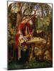 Fair Rosamond Alone in Her Bower (Oil on Canvas)-William Bell Scott-Mounted Giclee Print