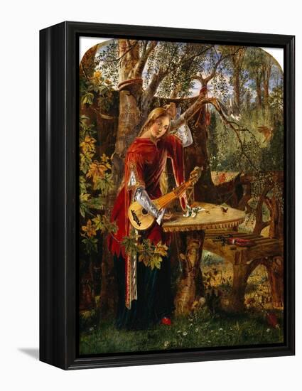 Fair Rosamond Alone in Her Bower (Oil on Canvas)-William Bell Scott-Framed Premier Image Canvas