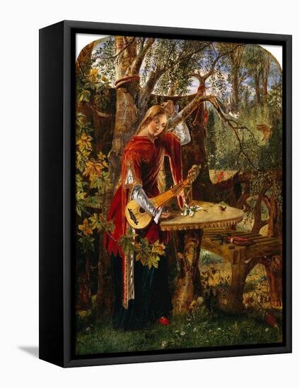 Fair Rosamond Alone in Her Bower (Oil on Canvas)-William Bell Scott-Framed Premier Image Canvas