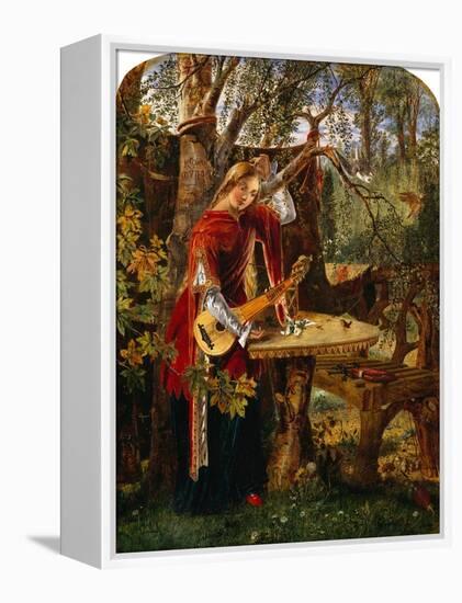 Fair Rosamond Alone in Her Bower (Oil on Canvas)-William Bell Scott-Framed Premier Image Canvas