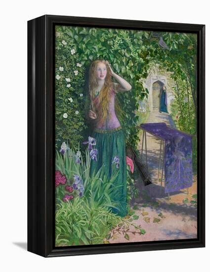 Fair Rosamund, 1854-Arthur Hughes-Framed Premier Image Canvas