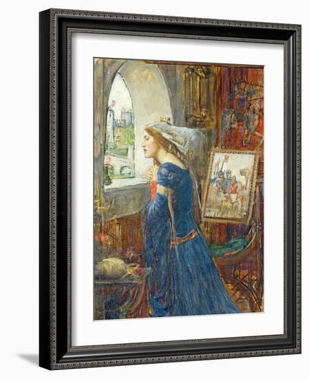 Fair Rosamund, C.1916 (Oil on Canvas) (Detail of 239421)-John William Waterhouse-Framed Giclee Print