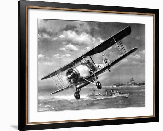 Fairey 'swordfish' Torpedo-Bomber; Second World War, 1941-null-Framed Photographic Print