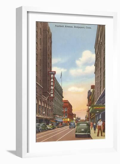 Fairfield Avenue, Bridgeport, Connecticut-null-Framed Art Print