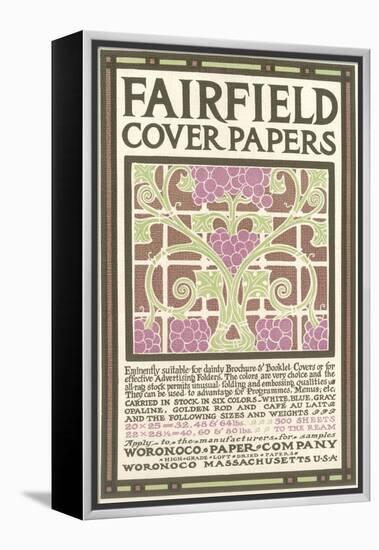 Fairfield Cover Paper, Arts and Crafts-null-Framed Premier Image Canvas