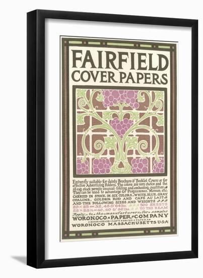 Fairfield Cover Paper, Arts and Crafts-null-Framed Giclee Print