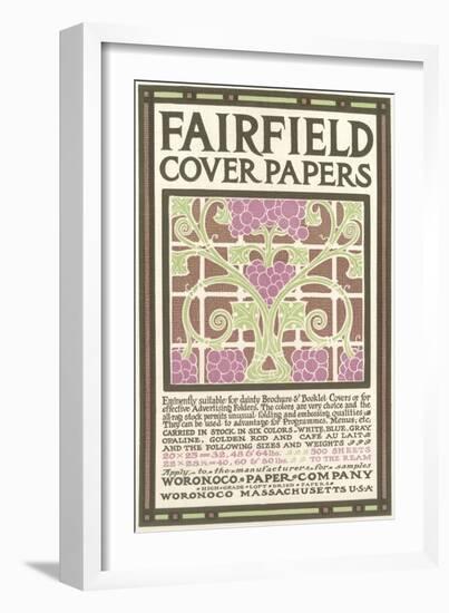 Fairfield Cover Paper, Arts and Crafts-null-Framed Giclee Print