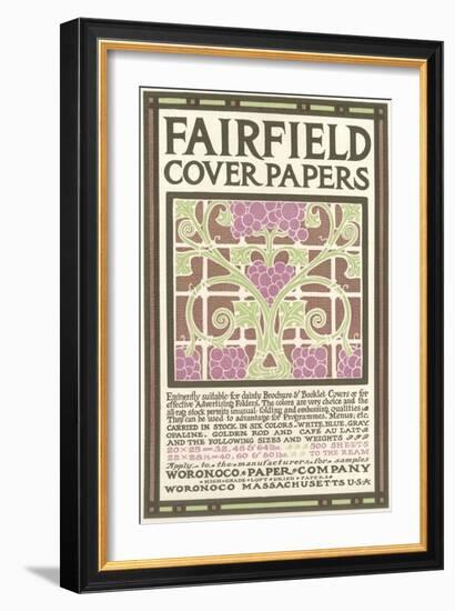 Fairfield Cover Paper, Arts and Crafts-null-Framed Giclee Print