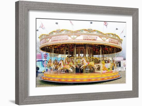 Fairground Carousel-Johnny Greig-Framed Photographic Print