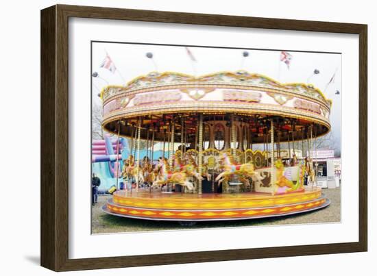 Fairground Carousel-Johnny Greig-Framed Photographic Print