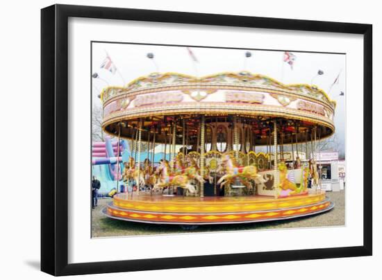 Fairground Carousel-Johnny Greig-Framed Photographic Print