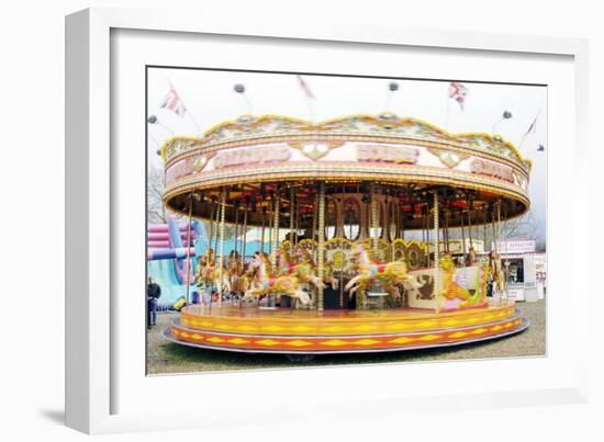 Fairground Carousel-Johnny Greig-Framed Photographic Print