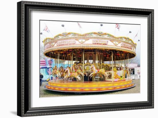Fairground Carousel-Johnny Greig-Framed Photographic Print