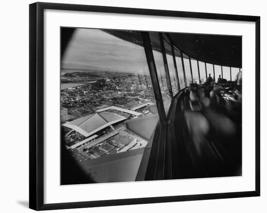 Fairgrounds from Space Needle-Ralph Crane-Framed Photographic Print