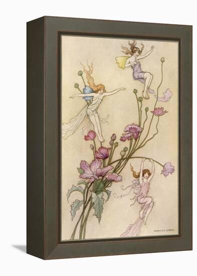 Fairies and Flowers-Warwick Goble-Framed Premier Image Canvas