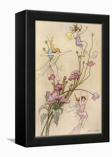 Fairies and Flowers-Warwick Goble-Framed Premier Image Canvas