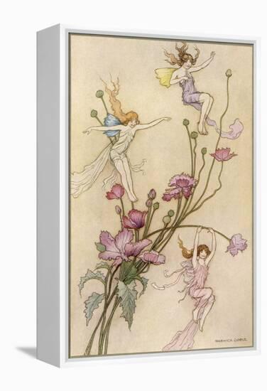 Fairies and Flowers-Warwick Goble-Framed Premier Image Canvas