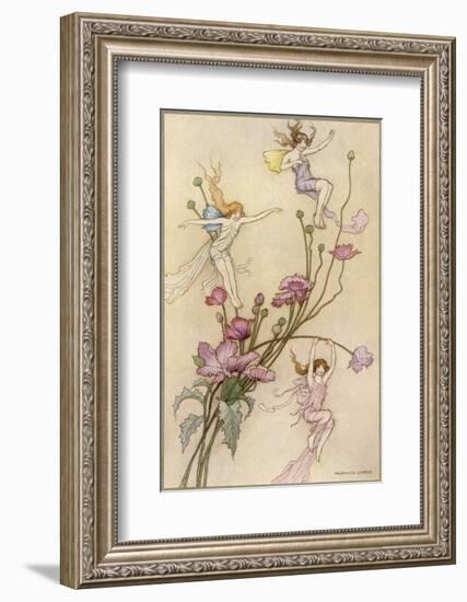 Fairies and Flowers-Warwick Goble-Framed Photographic Print