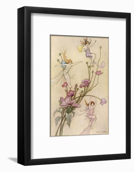 Fairies and Flowers-Warwick Goble-Framed Photographic Print