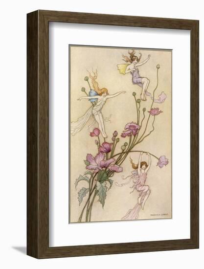 Fairies and Flowers-Warwick Goble-Framed Photographic Print