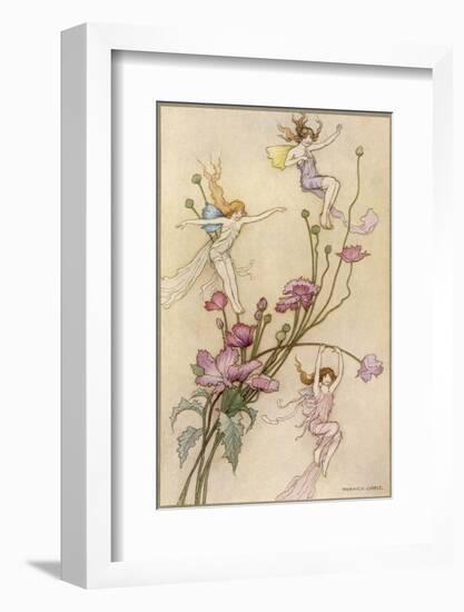 Fairies and Flowers-Warwick Goble-Framed Photographic Print