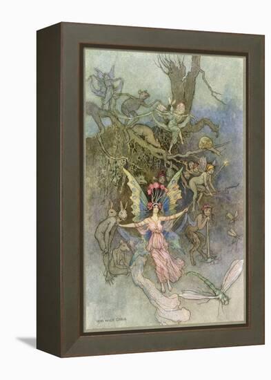 Fairies and Other Creatures-Warwick Goble-Framed Stretched Canvas